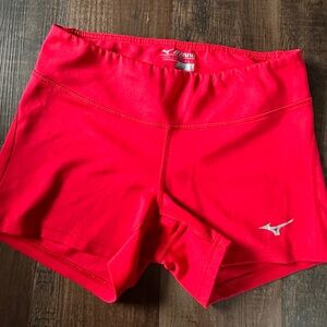 Mizuno Women's Bright Red Athletic Shorts